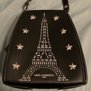 Karl Lagerfeld Eiffel Tower bucket bag